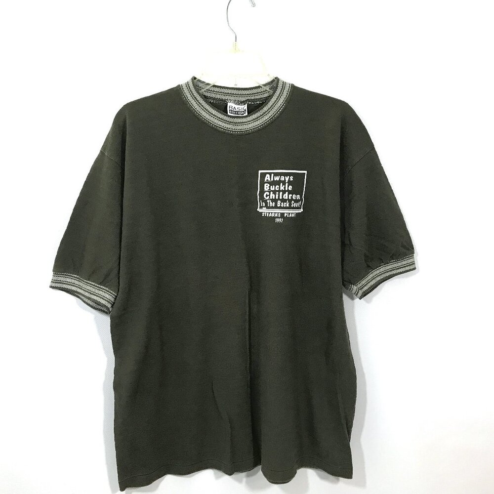 Vintage 90s Olive Green Shirt Women L